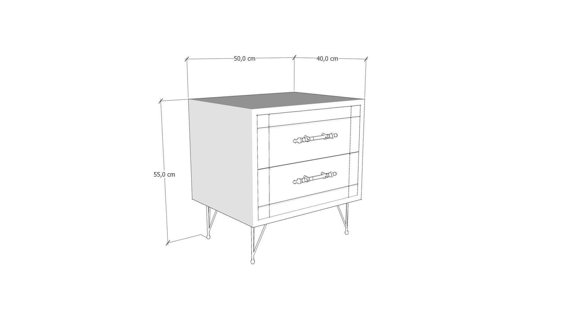 Table de chevet Night - White